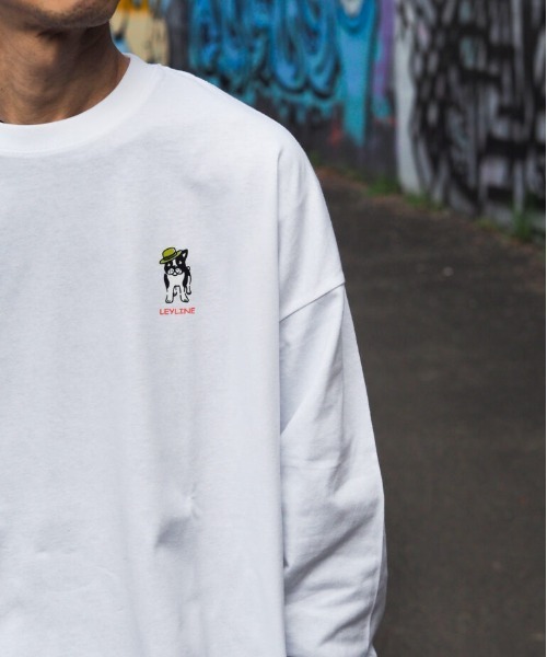 Leyline(レイライン)の「【Leyline】stroll-smith-kyoto-ロンT(Tシャツ/カットソー・メンズ・ブラック/ホワイト・M/XL/L)」の5枚目の写真