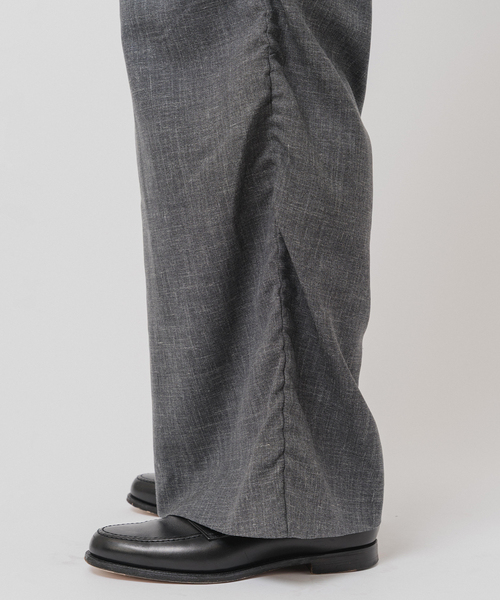Gabriela Coll Garments（ガブリエラコールガーメンツ）の「GABRIELA COLL GARMENTS(ガブリエラコールガーメンツ) 別注 DRAPED TROUSERS（スラックス・メンズ・チャコールグレー・3/2/1）」の6枚目の写真