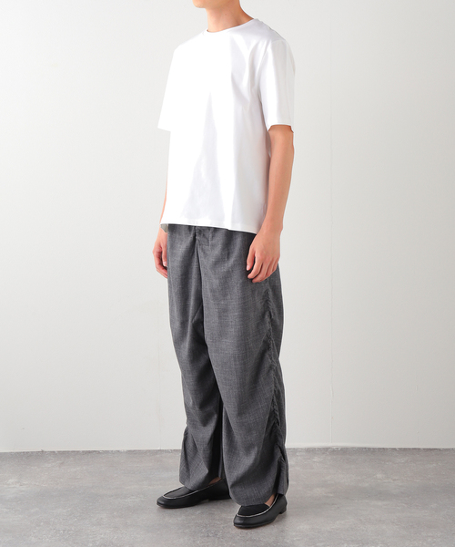 Gabriela Coll Garments(ガブリエラコールガーメンツ)の「GABRIELA COLL GARMENTS(ガブリエラコールガーメンツ) 別注 DRAPED TROUSERS(スラックス・メンズ・チャコールグレー・3/2/1)」の8枚目の写真