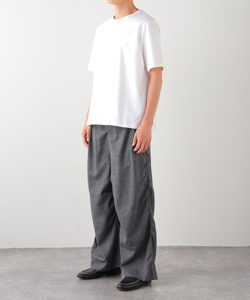 Gabriela Coll Garments(ガブリエラコールガーメンツ)の「GABRIELA COLL GARMENTS(ガブリエラコールガーメンツ) 別注 DRAPED TROUSERS(スラックス・メンズ・チャコールグレー・3/2/1)」の9枚目の写真