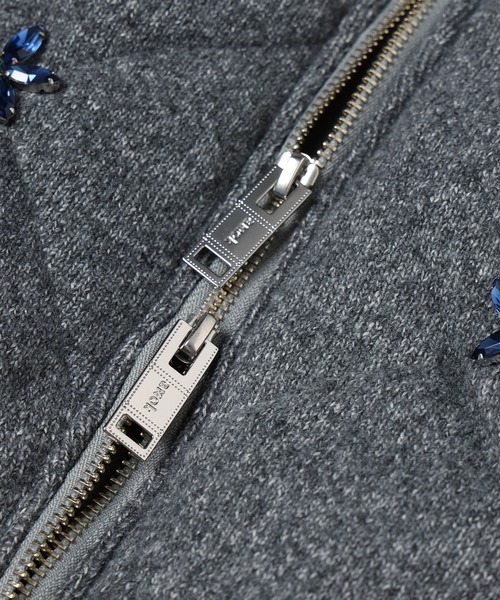 amok（アモク）の「QUILTED ORNAMENT BLOUSON（ブルゾン・メンズ・グレー/ブラック・M/S）」の12枚目の写真