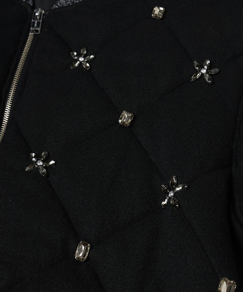 amok（アモク）の「QUILTED ORNAMENT BLOUSON（ブルゾン・メンズ・グレー/ブラック・M/S）」の3枚目の写真