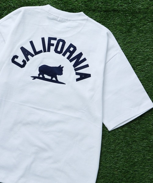 The Endless Summer(エンドレスサマー)の「TES SATIN WAPPEN BIG T-SHIRT / ビッグシルエットTシャツ(Tシャツ/カットソー・メンズ・グレー/ブラック/ホワイト・SMALL/MEDIUM/LARGE/X-LARGE)」の2枚目の写真