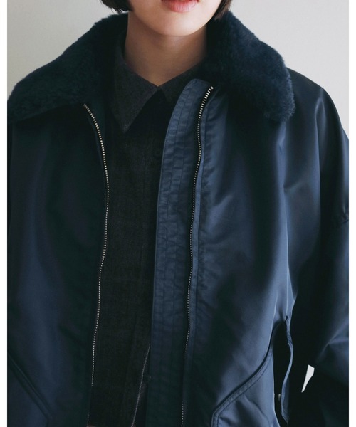 anuke(アンヌーク)の「MA-2 Flight Jacket(テーラードジャケット・レディース・ネイビー/オリーブ・38inch/36inch)」の21枚目の写真