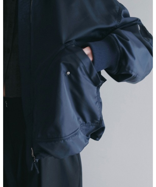 anuke(アンヌーク)の「MA-2 Flight Jacket(テーラードジャケット・レディース・ネイビー/オリーブ・38inch/36inch)」の22枚目の写真