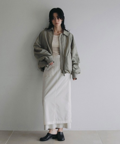 anuke(アンヌーク)の「MA-2 Flight Jacket(テーラードジャケット・レディース・ネイビー/オリーブ・38inch/36inch)」の15枚目の写真