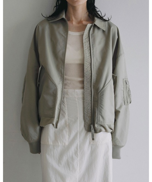 anuke(アンヌーク)の「MA-2 Flight Jacket(テーラードジャケット・レディース・ネイビー/オリーブ・38inch/36inch)」の16枚目の写真