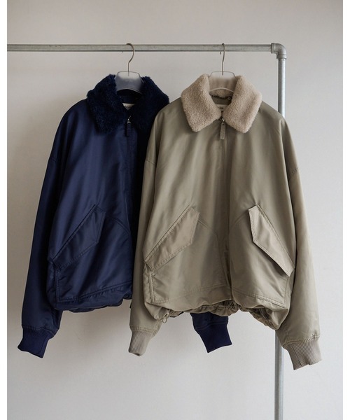 anuke(アンヌーク)の「MA-2 Flight Jacket(テーラードジャケット・レディース・ネイビー/オリーブ・38inch/36inch)」の12枚目の写真
