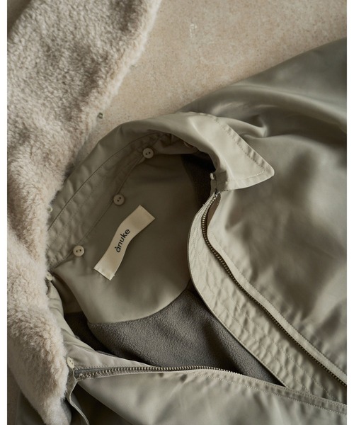 anuke(アンヌーク)の「MA-2 Flight Jacket(テーラードジャケット・レディース・ネイビー/オリーブ・38inch/36inch)」の6枚目の写真