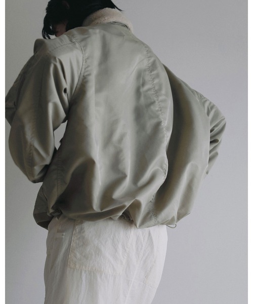 anuke(アンヌーク)の「MA-2 Flight Jacket(テーラードジャケット・レディース・ネイビー/オリーブ・38inch/36inch)」の19枚目の写真
