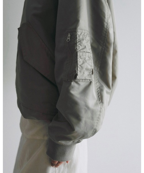 anuke(アンヌーク)の「MA-2 Flight Jacket(テーラードジャケット・レディース・ネイビー/オリーブ・38inch/36inch)」の8枚目の写真