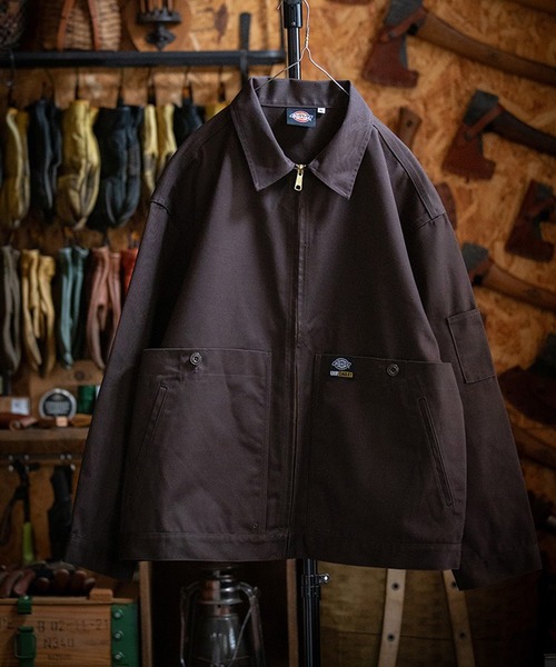 GRIP SWANY(グリップスワニー)の「【GSD-02】 GRIPSWANY×Dickies FIELD WORK JKT(カバーオール・メンズ・カーキ/ブラウン・M/L/XL)」の2枚目の写真