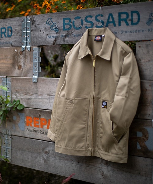 GRIP SWANY(グリップスワニー)の「【GSD-02】 GRIPSWANY×Dickies FIELD WORK JKT(カバーオール・メンズ・カーキ/ブラウン・M/L/XL)」の1枚目の写真
