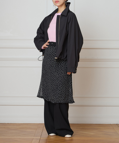 IENA LA BOUCLE（イエナラブークル）の「IENA LA BOUCLE シアードットスカート（スカート・レディース・ブラック系その他・38/36）」の4枚目の写真