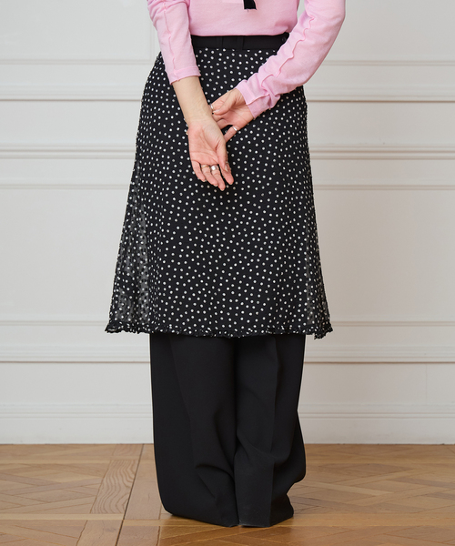 IENA LA BOUCLE（イエナラブークル）の「IENA LA BOUCLE シアードットスカート（スカート・レディース・ブラック系その他・38/36）」の8枚目の写真