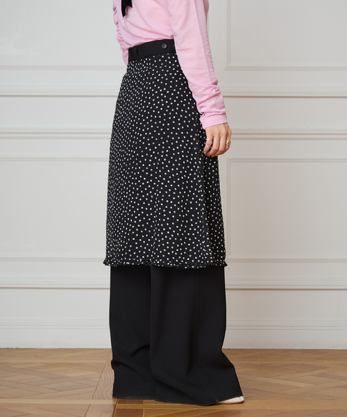 IENA LA BOUCLE（イエナラブークル）の「IENA LA BOUCLE シアードットスカート（スカート・レディース・ブラック系その他・38/36）」の9枚目の写真