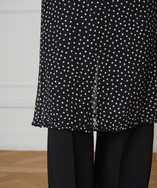 IENA LA BOUCLE（イエナラブークル）の「IENA LA BOUCLE シアードットスカート（スカート・レディース・ブラック系その他・38/36）」の10枚目の写真