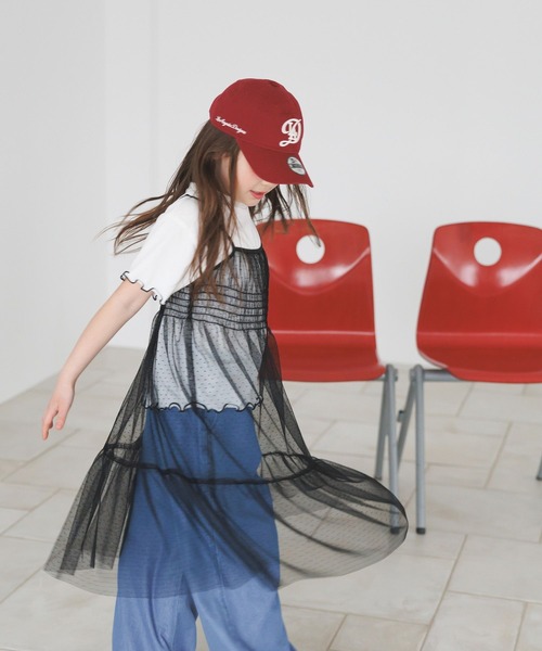 BAYFLOW（ベイフロー）の「[Tシャツ＋ワンピSET(3way)]チュールセットワンピース(KIDS)（ワンピース・キッズ・オフホワイト/ブラック・110cm/150cm/130cm）」の4枚目の写真
