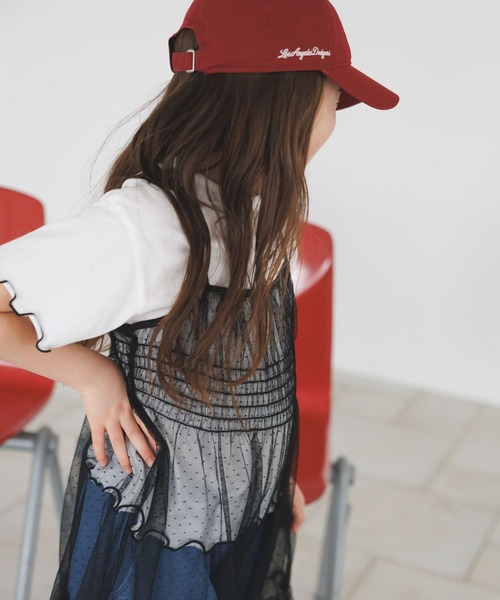 BAYFLOW（ベイフロー）の「[Tシャツ＋ワンピSET(3way)]チュールセットワンピース(KIDS)（ワンピース・キッズ・オフホワイト/ブラック・110cm/150cm/130cm）」の8枚目の写真