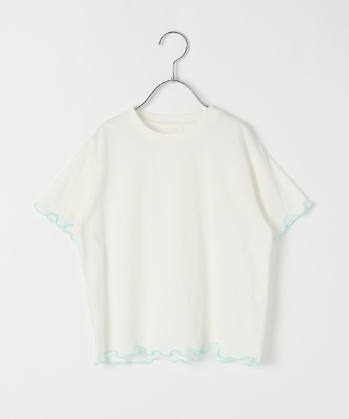 BAYFLOW（ベイフロー）の「[Tシャツ＋ワンピSET(3way)]チュールセットワンピース(KIDS)（ワンピース・キッズ・オフホワイト/ブラック・110cm/150cm/130cm）」の15枚目の写真