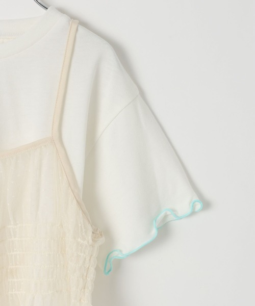 BAYFLOW（ベイフロー）の「[Tシャツ＋ワンピSET(3way)]チュールセットワンピース(KIDS)（ワンピース・キッズ・オフホワイト/ブラック・110cm/150cm/130cm）」の21枚目の写真