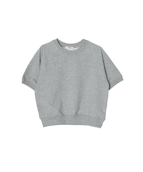 OFROOM(オフルーム)の「crop short sleeve sweat|クロップショートスリーブスウェット(スウェット・レディース・グレー/アイボリー/ネイビー・FREE)」の8枚目の写真