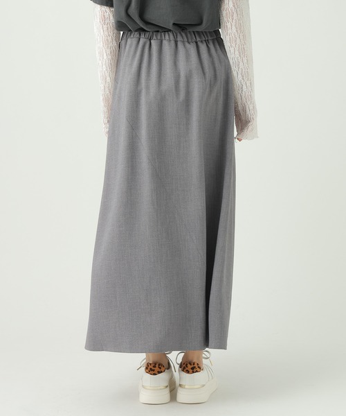 Elura（エルーラ）の「麻調ツイルタイスカート/656568（スカート・レディース・グレー/ベージュ・MEDIUM/SMALL）」の16枚目の写真