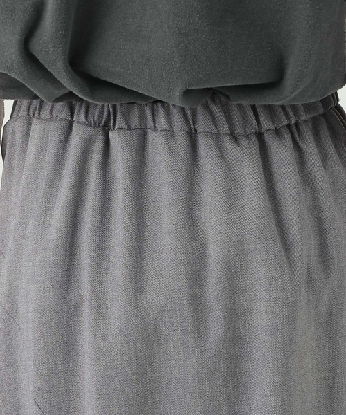 Elura（エルーラ）の「麻調ツイルタイスカート/656568（スカート・レディース・グレー/ベージュ・MEDIUM/SMALL）」の17枚目の写真