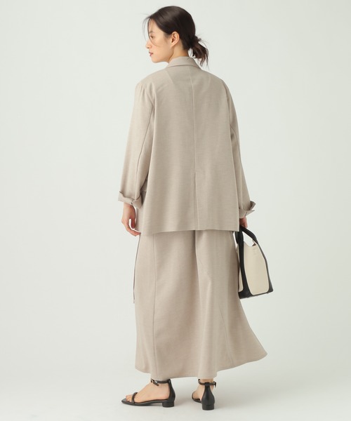 Elura（エルーラ）の「麻調ツイルタイスカート/656568（スカート・レディース・グレー/ベージュ・MEDIUM/SMALL）」の5枚目の写真