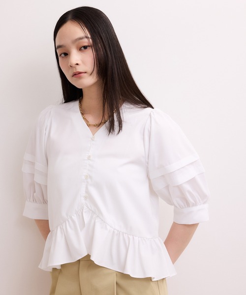 アダムエロペ　パフスリーブシャツ ADAM ET ROPÉ FEMME(アダム エ ロペ ファム) / 【WEB限定