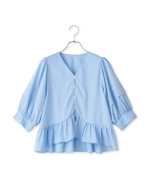 限定2000円値下げ！アダムエロペ ホワイト シャツ パフスリーブ 3way ADAM ET ROPÉ FEMME(アダム エ ロペ ファム) / 【サステナブル