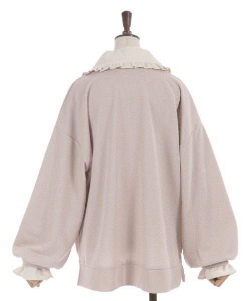 axes femme（アクシーズファム）の「デニム襟ラメ裏毛トレーナー（Tシャツ/カットソー・レディース・グレー/ホワイト/ピンク・FREE）」の11枚目の写真