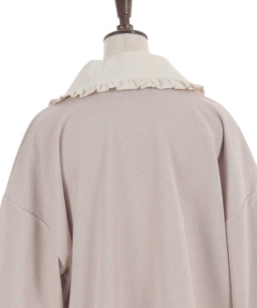 axes femme（アクシーズファム）の「デニム襟ラメ裏毛トレーナー（Tシャツ/カットソー・レディース・グレー/ホワイト/ピンク・FREE）」の15枚目の写真