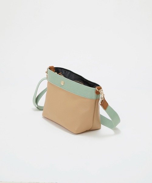 Breath TOPKAPI（ブレストプカピ）の「【Breath TOPKAPI】【26SS新色】RIPPLE リプル 舟形 ショルダー バッグ / 撥水（ショルダーバッグ・レディース・エメラルド/ピンク系その他・FREE）」の6枚目の写真
