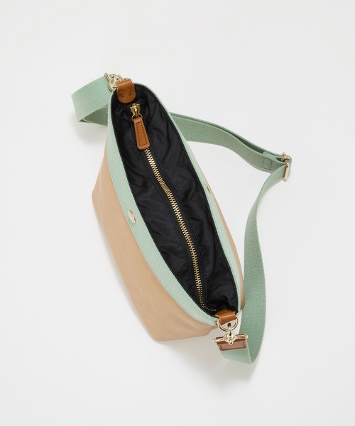 Breath TOPKAPI（ブレストプカピ）の「【Breath TOPKAPI】【26SS新色】RIPPLE リプル 舟形 ショルダー バッグ / 撥水（ショルダーバッグ・レディース・エメラルド/ピンク系その他・FREE）」の11枚目の写真
