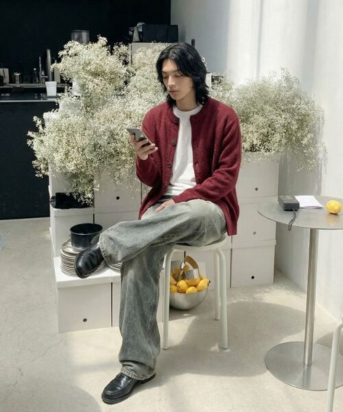 NESPA STUDIO（ネスパスタジオ）の「ベイバルーンワイドウォッシングデニムパンツ9カラー[NSPD_3003]（デニムパンツ・レディース・エメラルドブルー/チャコール/イエロー×ブラック/ブラック・2XL/MEDIUM/SMALL/LARGE/X-LARGE/X-SMALL）」の9枚目の写真