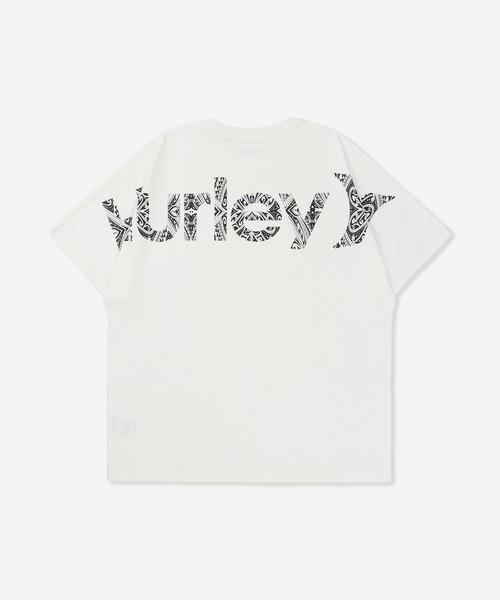 Hurley （ハーレー）の「【Hurley:ハーレー】ヘビーウェイトコットンTシャツ　オーバーサイズシルエット　　TRIBAL LOGO OVRSZD SS TEE（Tシャツ/カットソー・メンズ・ホワイト/ヘザーグレー/ブルーグレー/ブラック・MEDIUM/X-LARGE/SMALL/LARGE）」の2枚目の写真