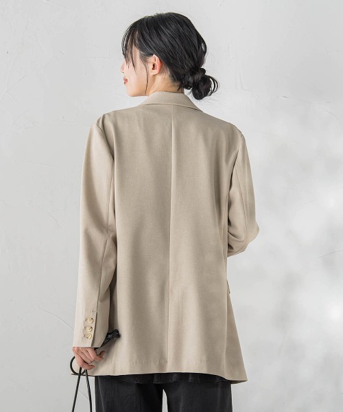 Droite lautreamont（ドロワットロートレアモン）の「ReflexポリエステルCANAPAジャケット（テーラードジャケット・レディース・ピンク/ベージュ・M）」の21枚目の写真