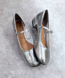 APOM（アポム）の「《APOM》本革クロスストラップバレリーナフラットシューズ（パンプス）」