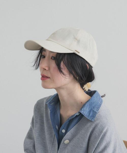 URBAN RESEARCH DOORS(アーバンリサーチドアーズ)の「リネンキャップ(キャップ・レディース・ナチュラル/ブラウン/ネイビー・ONE)」の4枚目の写真