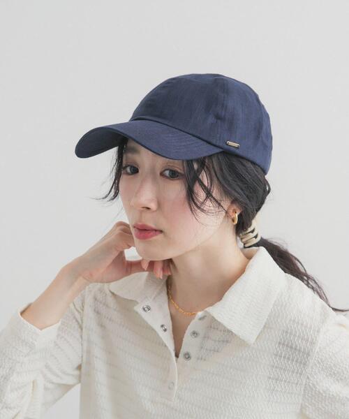 URBAN RESEARCH DOORS(アーバンリサーチドアーズ)の「リネンキャップ(キャップ・レディース・ナチュラル/ブラウン/ネイビー・ONE)」の9枚目の写真