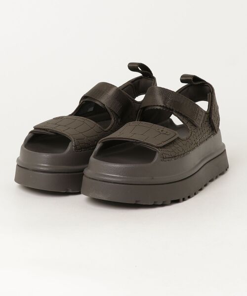 UGG(アグ)の「UGG(アグ)GoldenGlow Embossed/ゴールデングロウ エンボス/1175311(サンダル・レディース・ブラウン・8/6/7/5)」の4枚目の写真