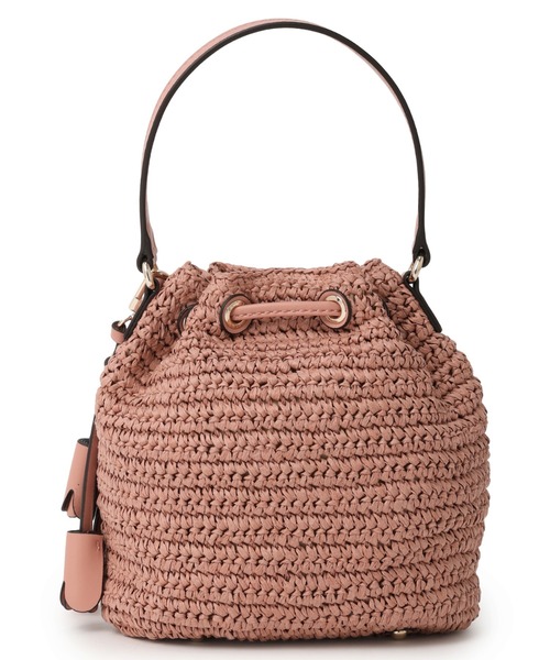 Guess(ゲス)の「OFELIA TOP HANDLE BUCKET ショルダーバッグ バケットバッグ(ショルダーバッグ・レディース・ピンク系その他/オリーブ/キャメル・ONE SIZE)」の4枚目の写真