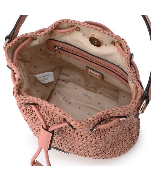 Guess(ゲス)の「OFELIA TOP HANDLE BUCKET ショルダーバッグ バケットバッグ(ショルダーバッグ・レディース・ピンク系その他/オリーブ/キャメル・ONE SIZE)」の11枚目の写真
