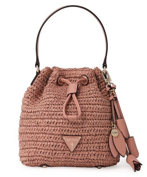 Guess(ゲス)の「OFELIA TOP HANDLE BUCKET ショルダーバッグ バケットバッグ(ショルダーバッグ・レディース・ピンク系その他/オリーブ/キャメル・ONE SIZE)」の18枚目の写真