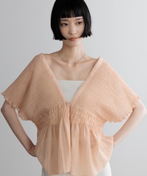 LOWRYS FARM | ヨウリュウシャーリングショートフレンチスリーブ 661674(シャツ/ブラウス)