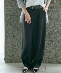 Soiunique | 麻調合繊ゆったりサイズカーブパンツ ［Soiunique］(その他パンツ)