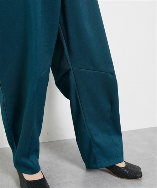 Soiunique（スワユニーク）の「麻調合繊ゆったりサイズカーブパンツ ［Soiunique］（その他パンツ・レディース・ブルーグリーン/ブラック・L～LL/M～Ｌ）」の17枚目の写真