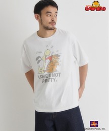 Right-on | 【GARFIELD】グラフィックプリントTシャツ (ヴィンテージ加工/バイオウォッシュ/ユーズド感)(Tシャツ/カットソー)