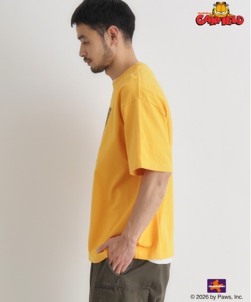 Right-on（ライトオン）の「【GARFIELD】グラフィックプリントTシャツ (ヴィンテージ加工/バイオウォッシュ/ユーズド感)（Tシャツ/カットソー・メンズ・イエロー/ダークグレー/ホワイト・M/L/XL/S）」の15枚目の写真